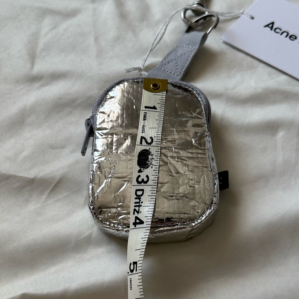 Acne Studios Mini Pouch Silver - Picture 4 of 14